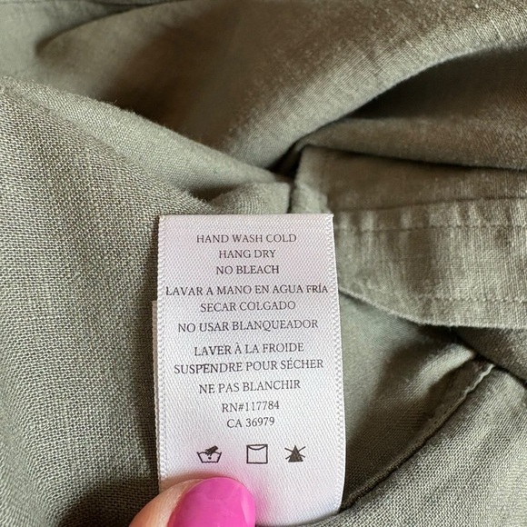 Rails Kona Sage Shirt Inca Embroidery Linen Blend Size Small - Picture 12 of 12